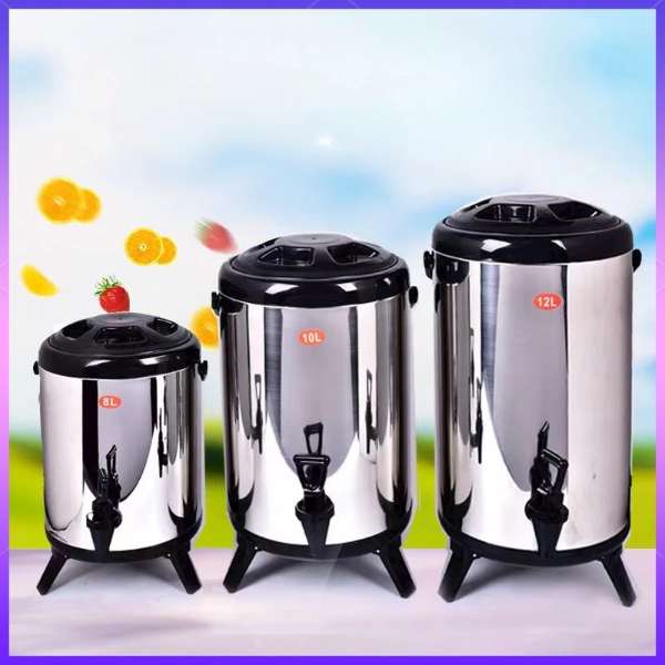 Stainless Steel Milk Tea Thermos Jug with Faucet (8L-12L)